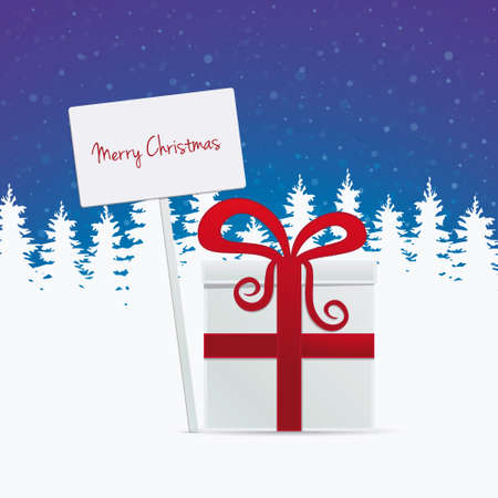 gift merry christmas bannerのイラスト素材