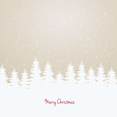 winter background trees and skyのイラスト素材