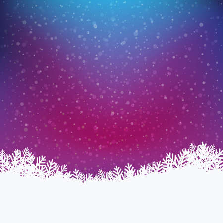 colorful winter snowy backgroundのイラスト素材