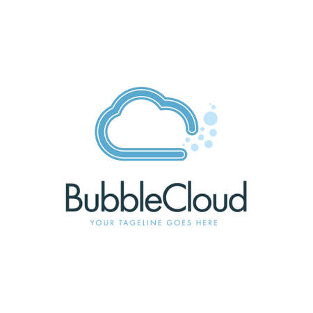 Bubble Cloud Templateのイラスト素材