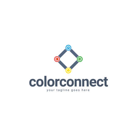 Color Connect Templateのイラスト素材