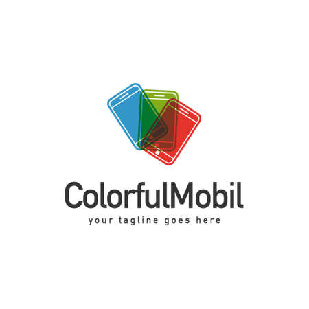 Colorful Mobile Templateのイラスト素材
