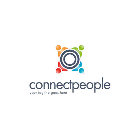 Connect People Templateのイラスト素材