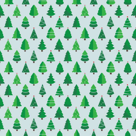 christmas tree pattern blue background