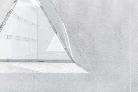 minimalism triangle window architecture wall