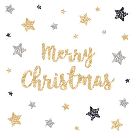 Christmas holiday greeting card design.のイラスト素材