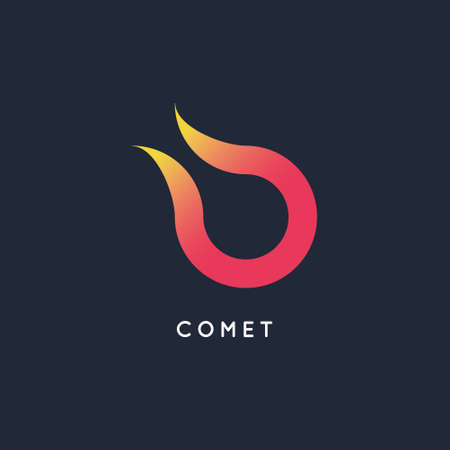 Comet Logo Design Template.のイラスト素材