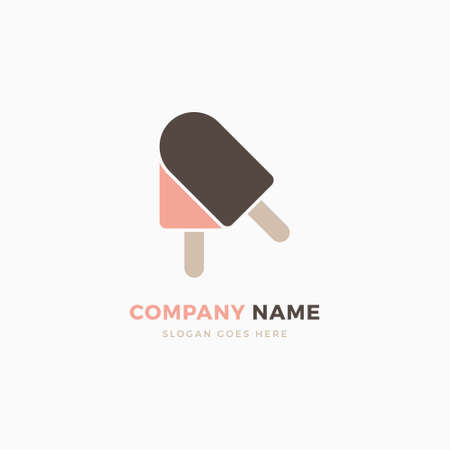 Ice Cream Logo Designのイラスト素材