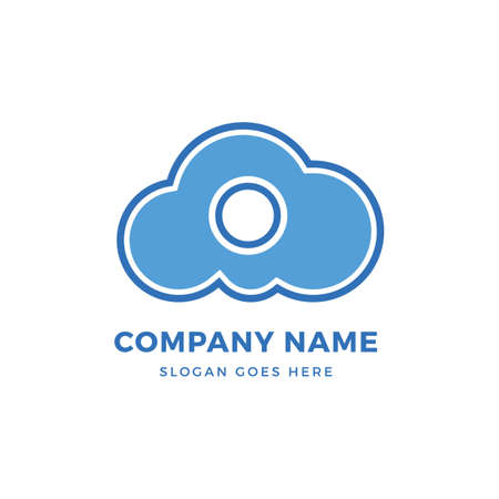 Cloud logo design template Vector illustration.のイラスト素材