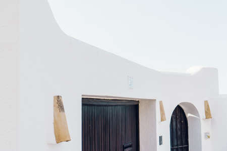 White house facade mediterraneanの写真素材
