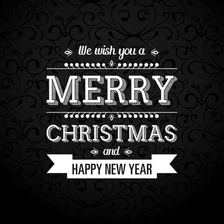 Elegant Christmas Card with Greetings.のイラスト素材