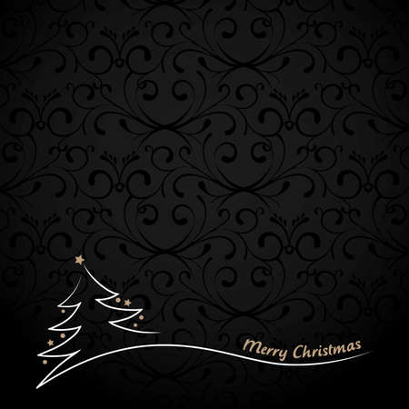 Christmas Design with Trees.のイラスト素材