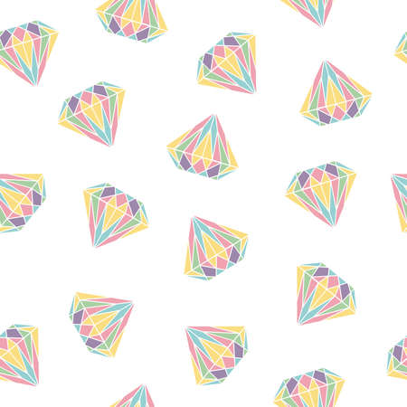 Seamless pattern background with diamond isolated backgroundのイラスト素材