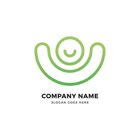 Creative vector logo icon design template. Abstract logotype concept element sign shape.のイラスト素材