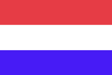 The red, white and blue flag of Netherlands.の写真素材