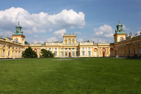 Palace in Wilanow in Warsawのeditorial素材