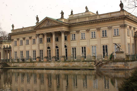Palace in Lazienki in Warsawのeditorial素材