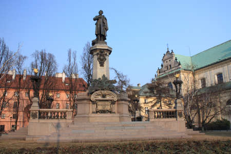 Adam Mickiewicz monumentの写真素材