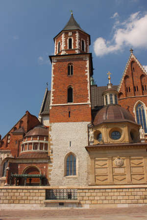 Wawel Cathedral in Cracow, Poland.の写真素材