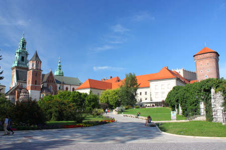 Wawel in Cracow (former capital city of Poland)の写真素材