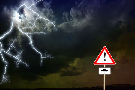 Storm clouds. The sky a background.の写真素材