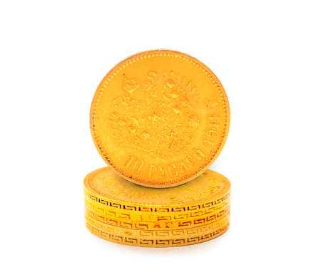 Gold coin. 10 rubles. Russia . Antique coin