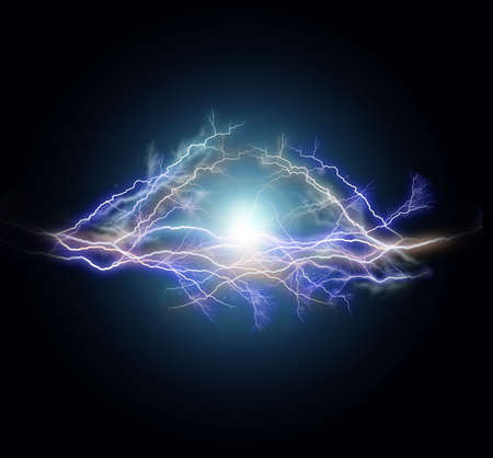 flash of electric light.の写真素材