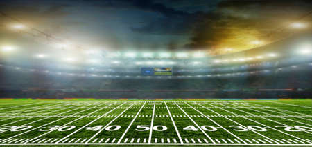 On the stadium. abstract football or soccer backgrounds