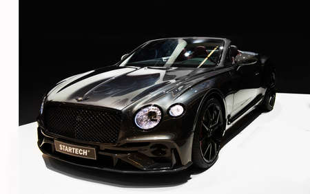FRANKFURT, GERMANY - SEP 19.2019:  car bentley STARTECH unveiled at the Frankfurt IAA Motor Show 2019. - Imageのeditorial素材
