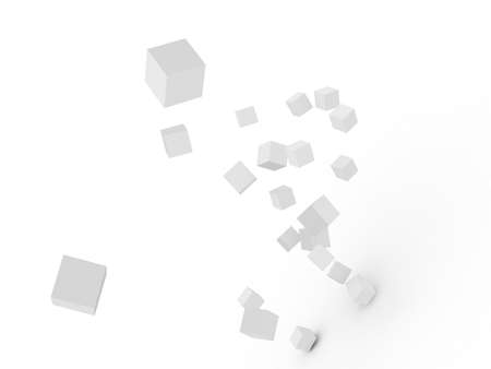 3d cubeの写真素材