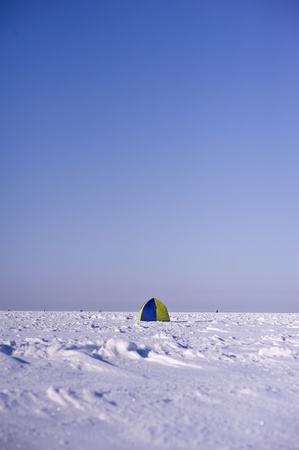 Tent on sea ice