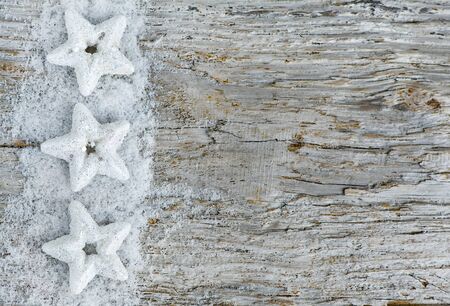 Christmas background  on the old wood の写真素材