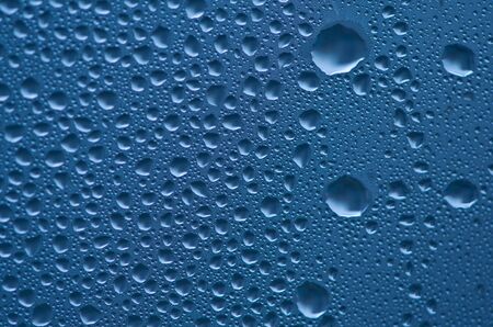 Dew drops on the window surface