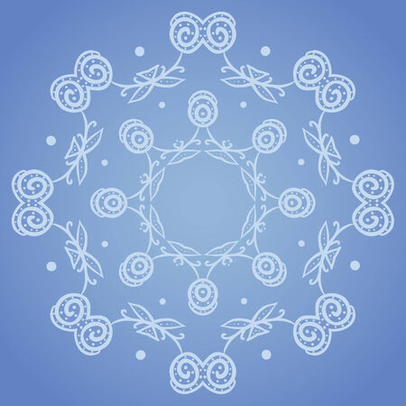 Floral colorful native circle pattern のイラスト素材