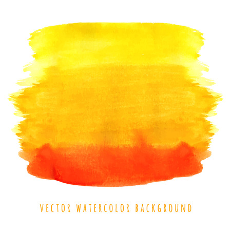 Abstract yellow watercolor background with brush stroke and place for textのイラスト素材