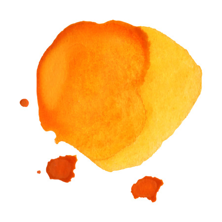 Abstract yellow watercolor background with brush stroke and place for textのイラスト素材