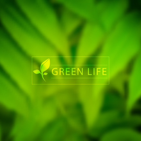 green eco nature background with blurred effectのイラスト素材