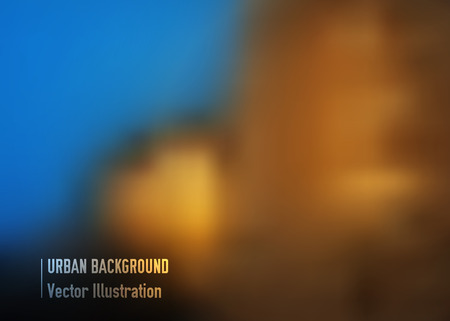 Blurred background with sunrise reflection on the buildingのイラスト素材