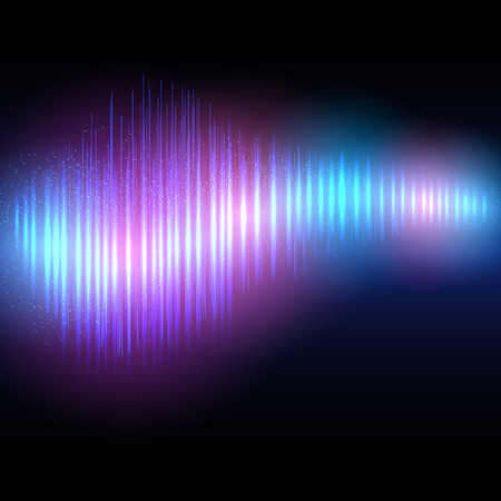 Abstract shining equalizer waveform. Vector illustration EPS10のイラスト素材