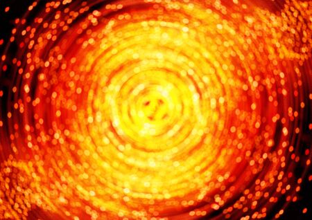 Abstract colorful speed background with glowing rings and bokeh