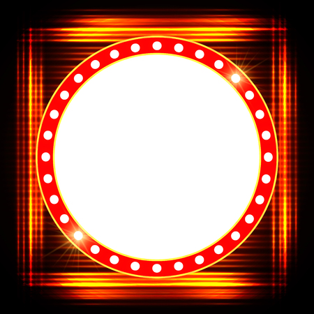 Abstract shining retro light banner. Vector illustrationのイラスト素材