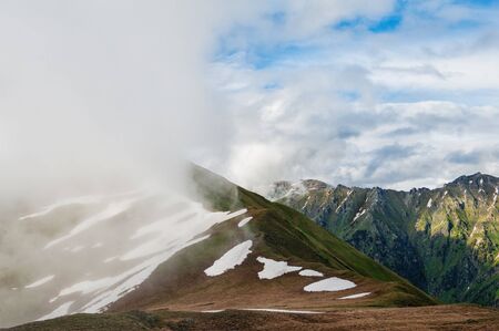 Beautiful mountain landscape and blue sky outdoor