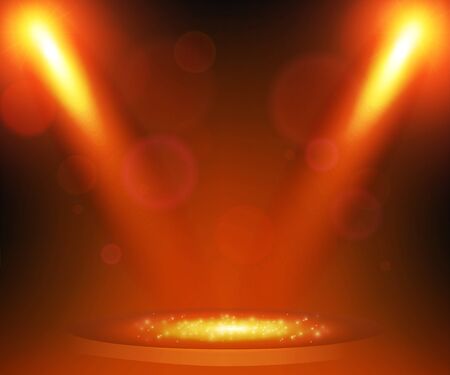 Empty scene with spotlight effect.のイラスト素材