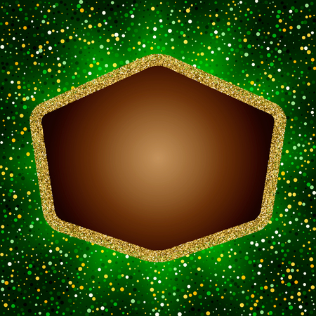 Poster Template with retro banner.  Design for presentation, concert, show. Vector illustrationのイラスト素材