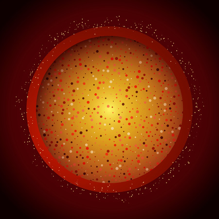 Poster Template with retro banner.  Design for presentation, concert, show. Vector illustrationのイラスト素材