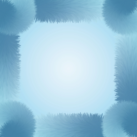 Blue abstract fluffy furry baby cute background. Vector illustrationのイラスト素材
