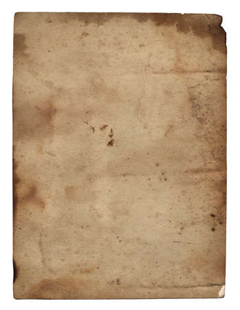Old vintage rough texture retro paper with burned edges, stains and scratches backgroundの写真素材