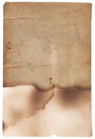 Old photo texture with stains and scratches isolatedの写真素材