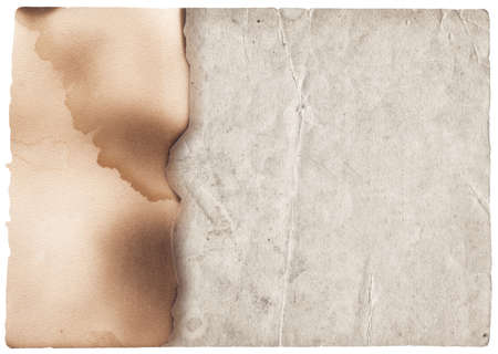 Old photo texture with stains and scratches isolatedの写真素材