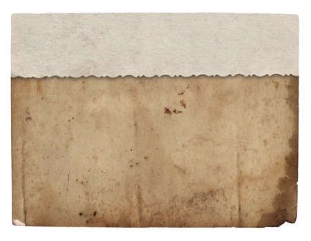 Old vintage rough texture retro paper with burned edges, stains and scratches backgroundの写真素材